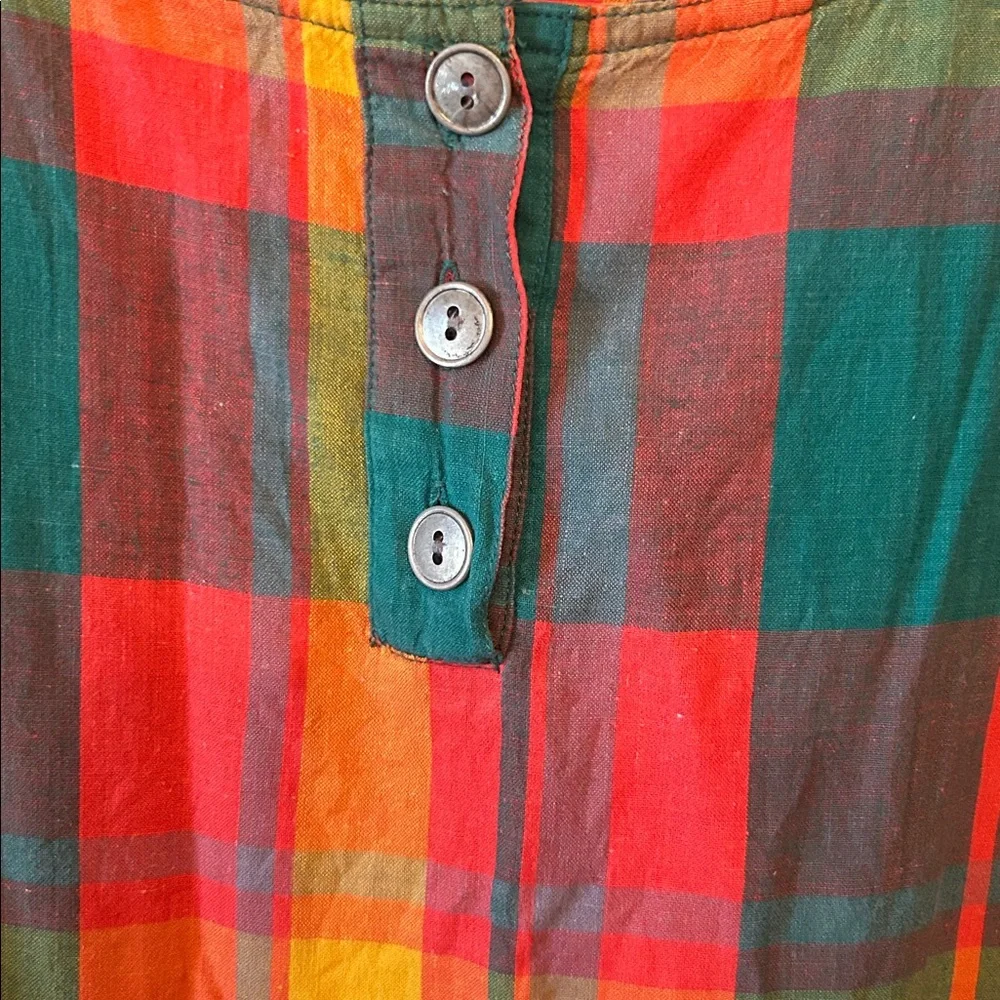 The Copy Right Classic Vintage Plaid Dress, Size Large - Picture 4 of 5